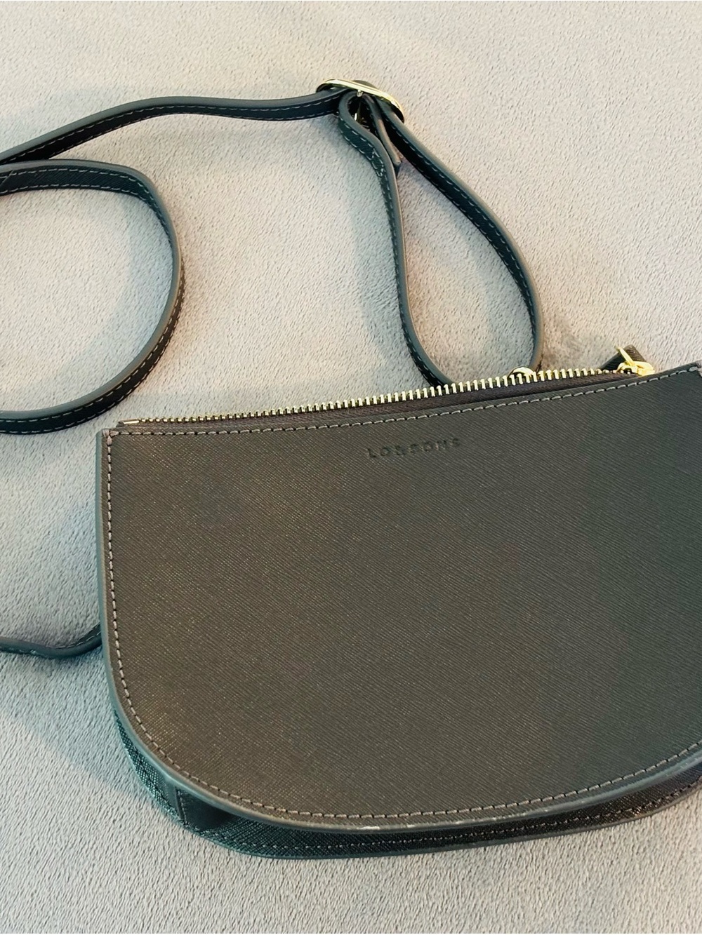 Lo & Sons Waverley 2 Small Saffiano Leather Convertible Crossbody Bag